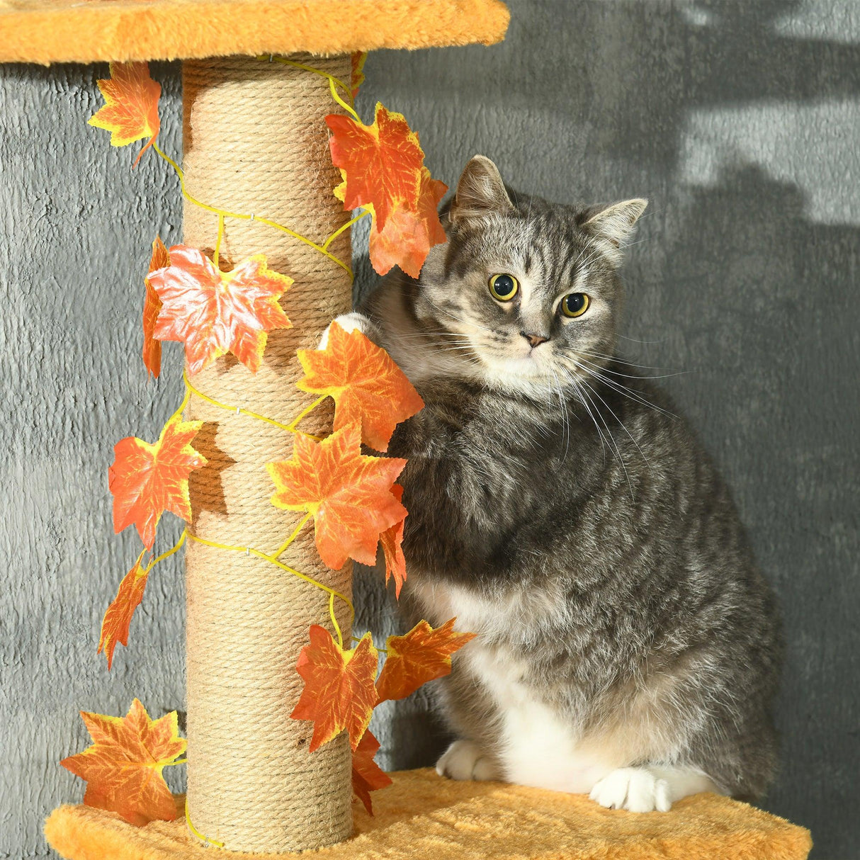 Adjustable Height Floor to Ceiling Cat Tree with Sisal Scratching Post - Cat Trees - Purr Wish
