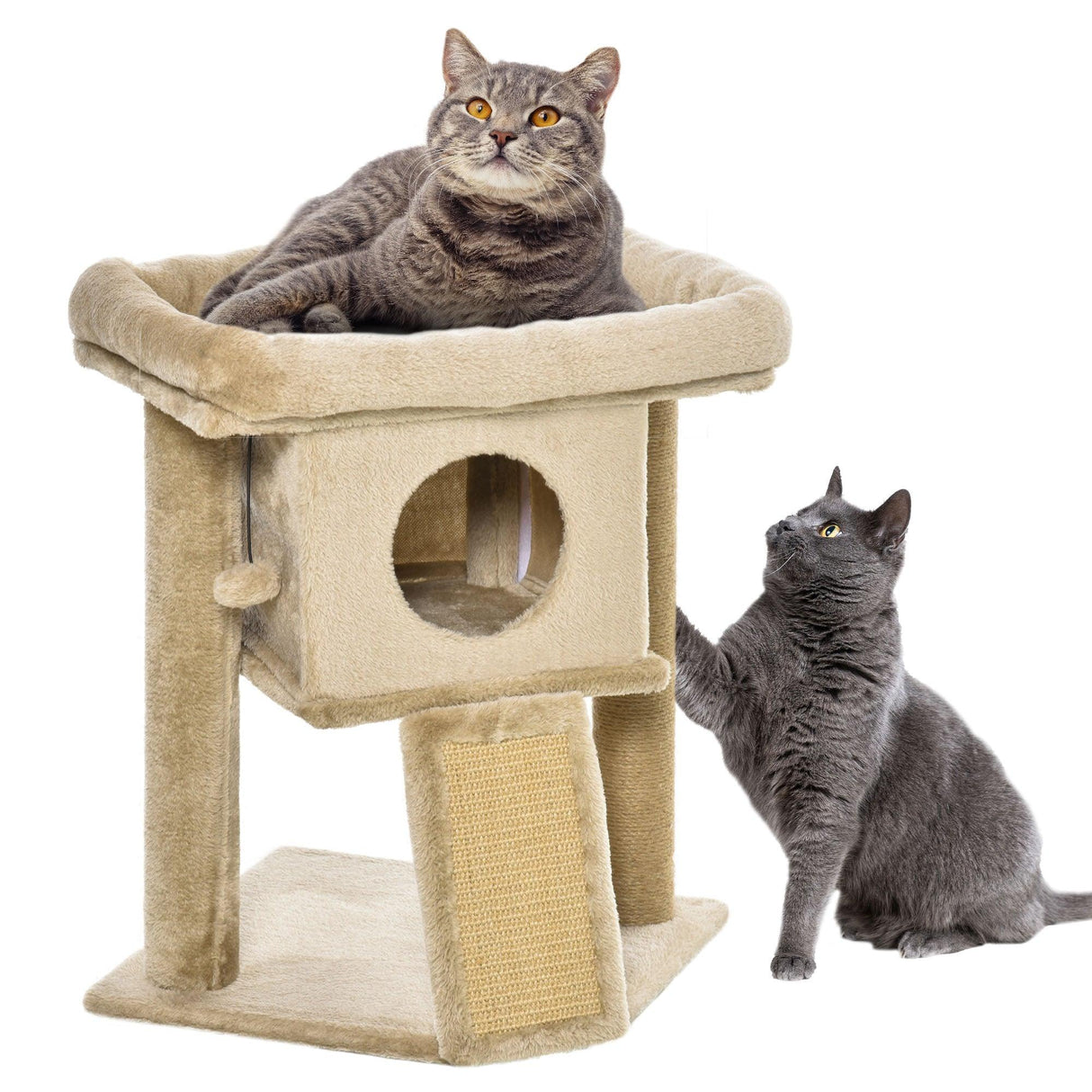 Cat Tree Tower Climbing Activity Center 40 x 40 x 57cm - Caramel - Cat Trees - Purr Wish