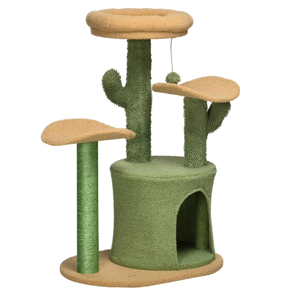 Cactus Cat Tree Activity Centre, 83cm - Green - Cat Trees - Purr Wish