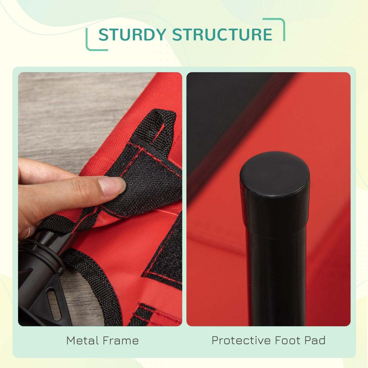 Strong & Resilient Metal Lifted Cat Bed, 76L x 61W x 18H cm - Cat Beds - Purr Wish