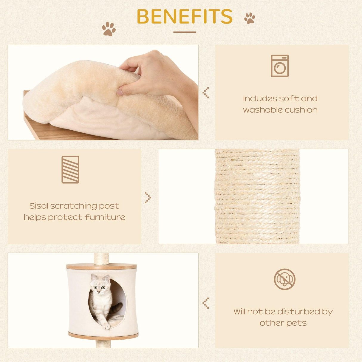 Wall-Mounted Functional Cat Shelf with Condo - Cat Walls - Purr Wish