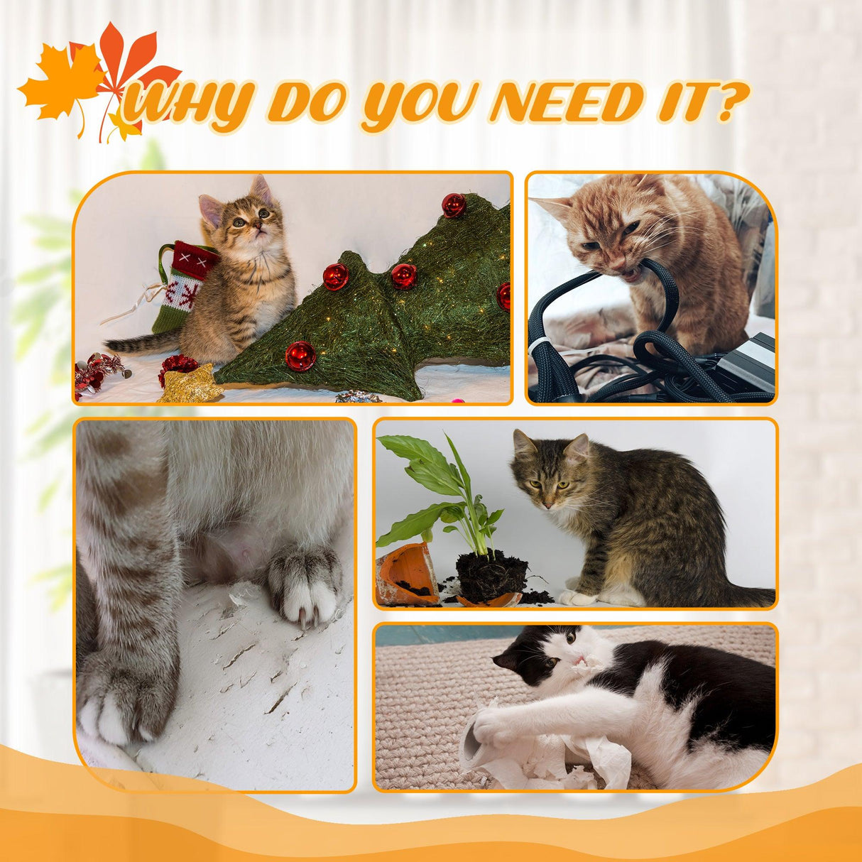 Adjustable Height Floor to Ceiling Cat Tree with Sisal Scratching Post - Cat Trees - Purr Wish