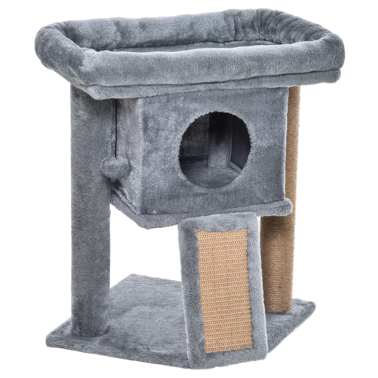 Cosy Cat Tree Activity Center, 57cm - Grey - Cat Trees - Purr Wish