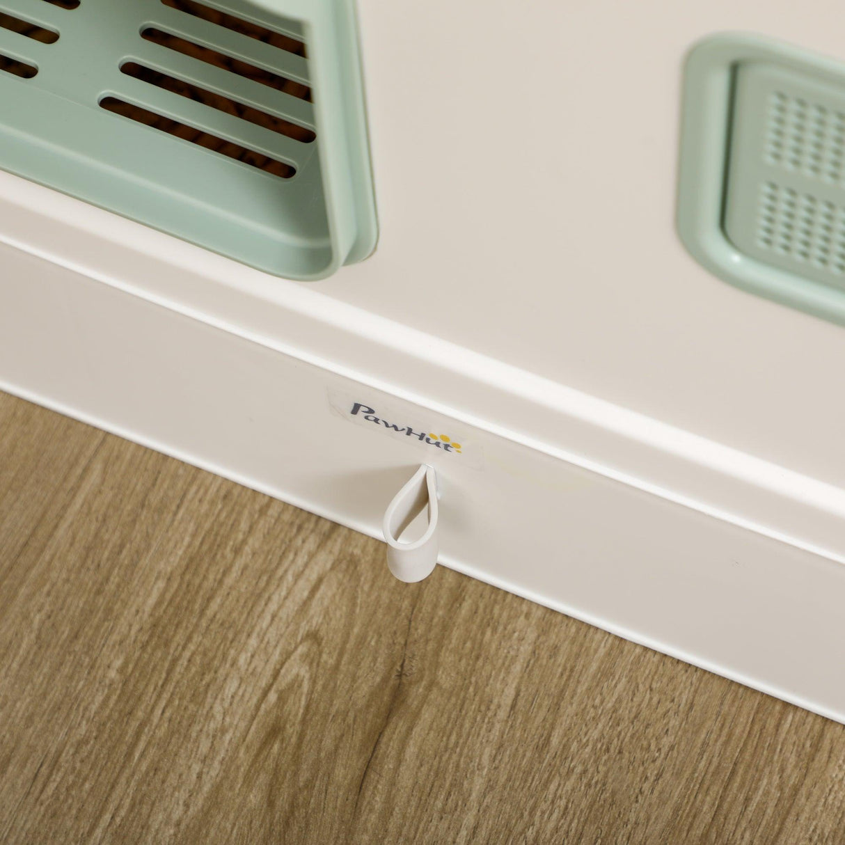 Cat Litter Box with Drawer Pan, Hooded Tray, Deodorants - White - Cat Litter Trays - Purr Wish