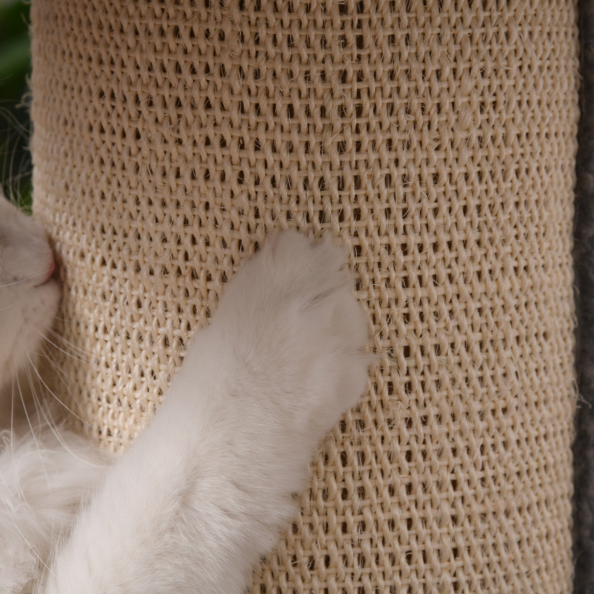 Grey Multi-Level Cat Tower with Plush Perches