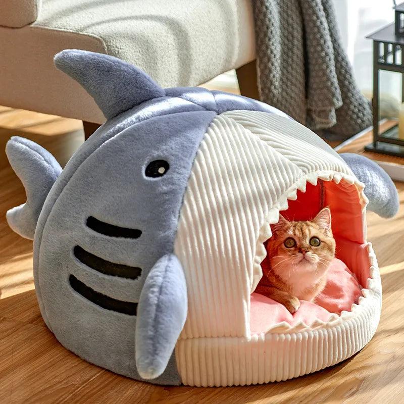 Cosy Enclosed Cat Bed - Portable & Warm Pet Nest - Cat Beds - Purr Wish