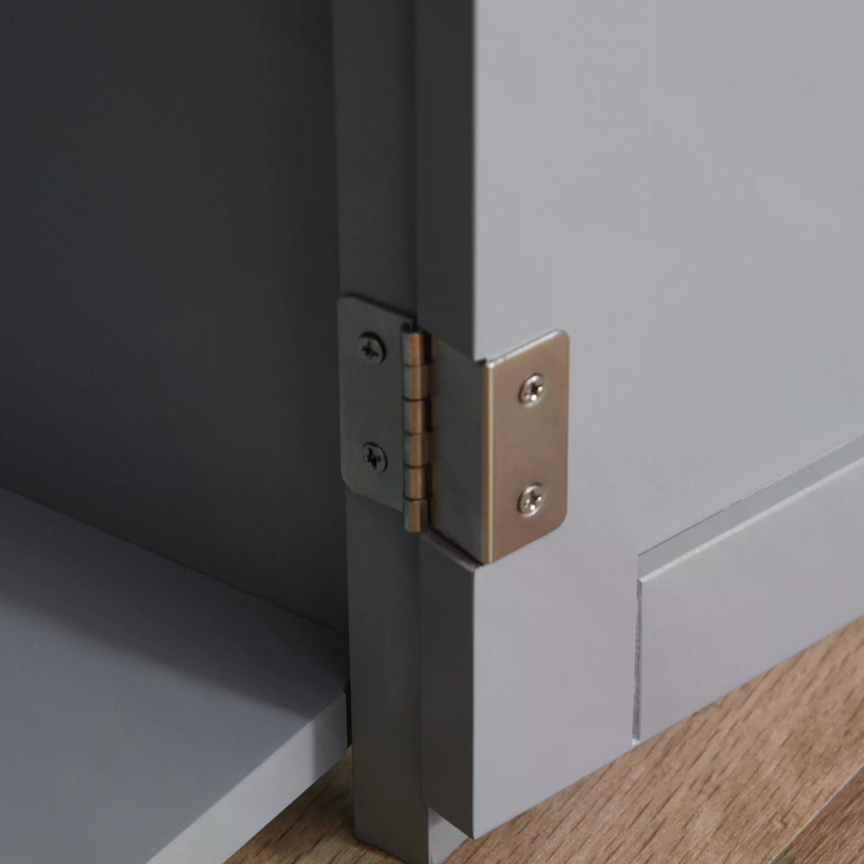 Cat Litter Box Enclosure Nightstand 66H x 76L x 51Wcm - Grey - Cat Litter Trays - Purr Wish