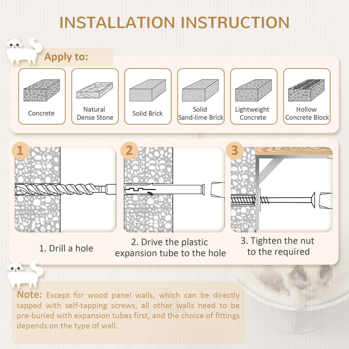 Wall-Mounted Curved Cat Perch Grey - Cat Walls - Purr Wish