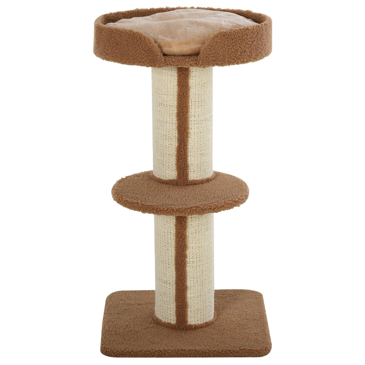 Comfortable Cat Tree Tower 91cm - Light Brown - Cat Trees - Purr Wish