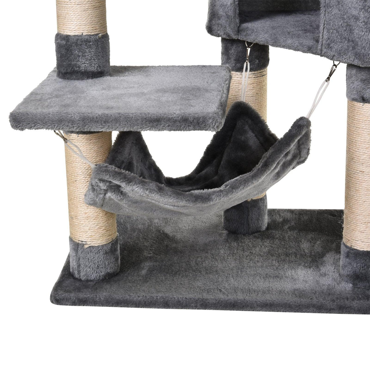 Multi-Level Cat Condo Tower, 154cm - Grey - Cat Trees - Purr Wish