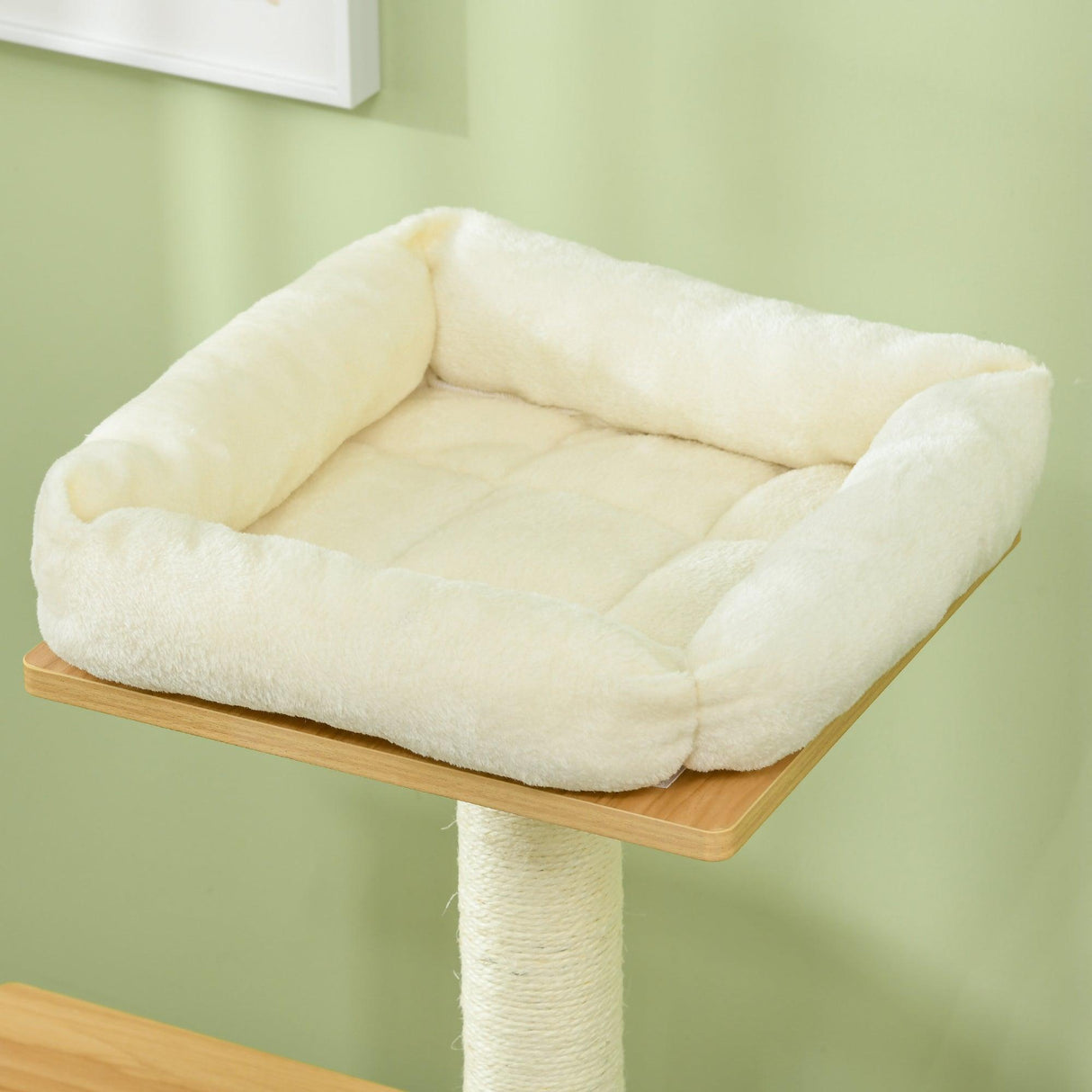 Multi-level Cat Tree w/ Scratchers, Perches, Cat House, 114cm - Oak - Cat Trees - Purr Wish