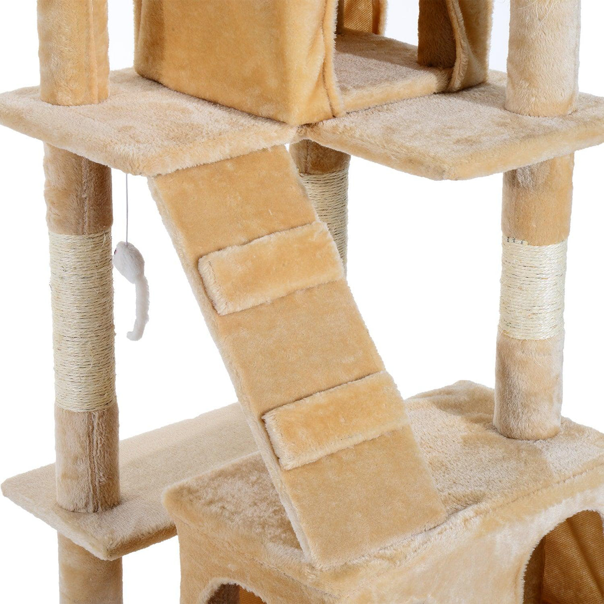 Cat Tree Climbing Tower Activity Center, 170cm - Cream White - Cat Trees - Purr Wish
