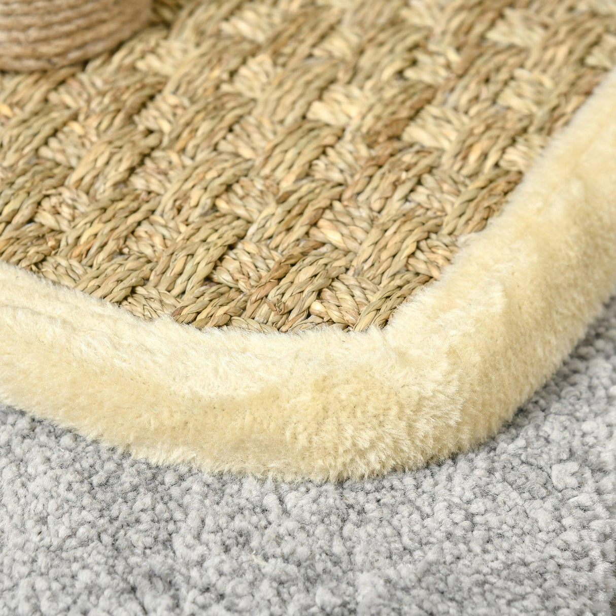 Cat Tower with Tunnel & Ball Toy - Beige - Cat Trees - Purr Wish