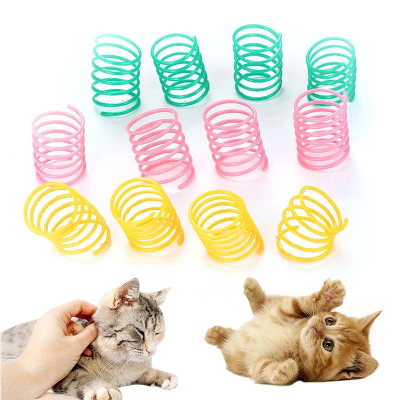 Coil Spiral Springs Cat Toys: Real Fun Times - Springs & Straws Cat Toys - Purr Wish