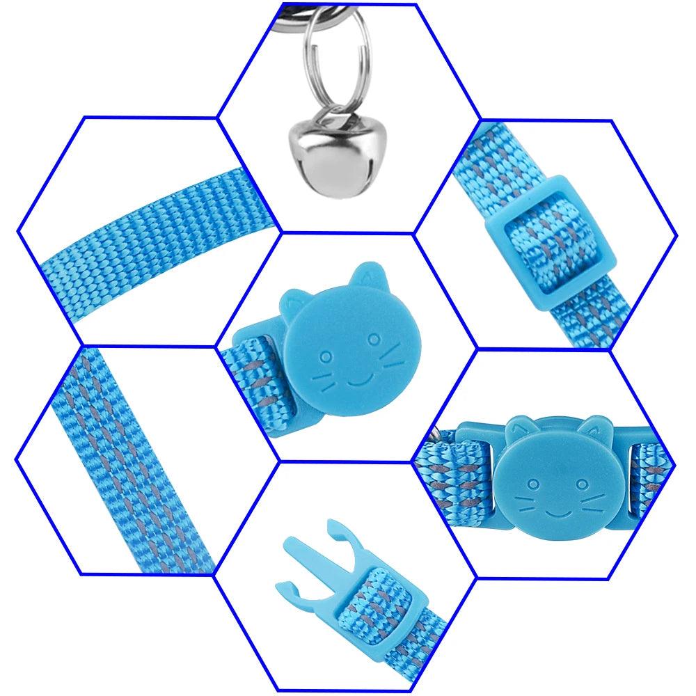 Personalised Nylon Cat Collar with Customised ID - Cat Collars - Purr Wish