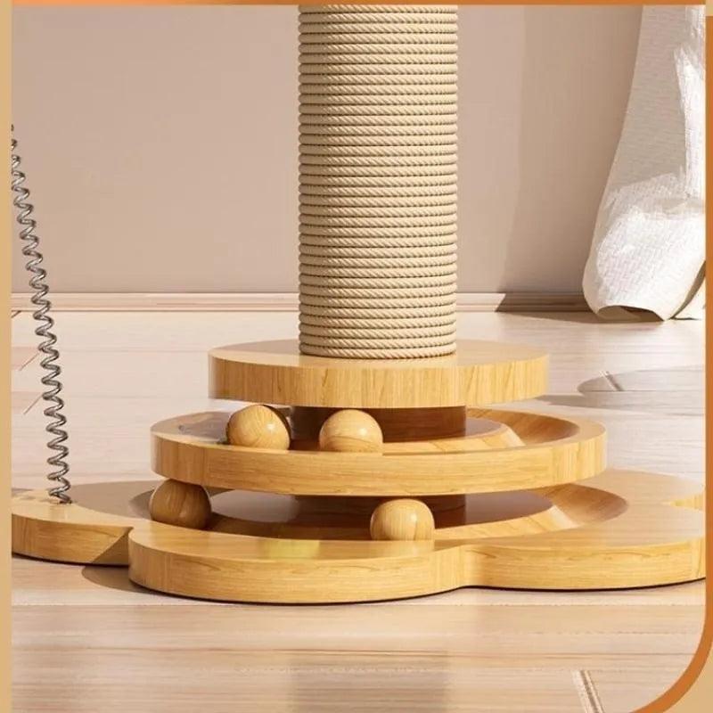 Durable Scratching Board - Solid Wood Cat Turntable - Cat Scratchers - Purr Wish