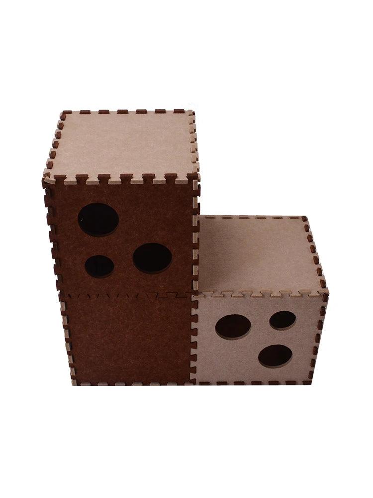 Foldable Box Cat Condo with Scratcher Board - Cat Condos - Purr Wish