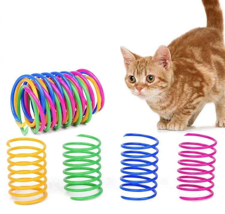 Coil Spiral Springs Cat Toys: Real Fun Times - Springs & Straws Cat Toys - Purr Wish