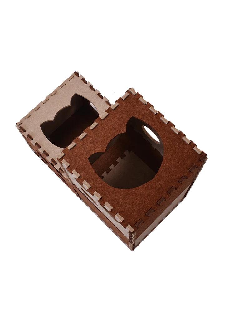 Foldable Box Cat Condo with Scratcher Board - Cat Condos - Purr Wish