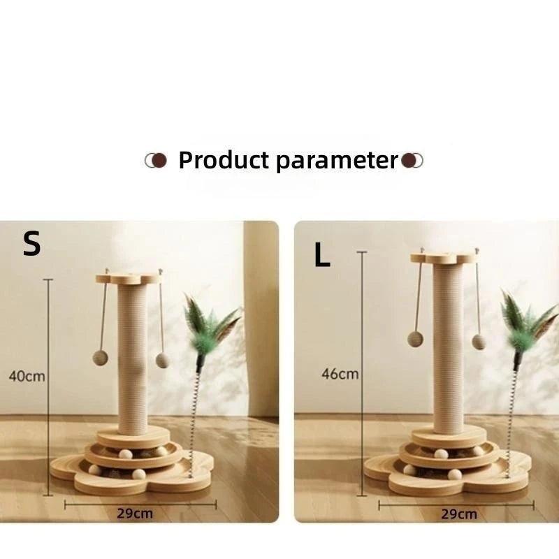 Durable Scratching Board - Solid Wood Cat Turntable - Cat Scratchers - Purr Wish