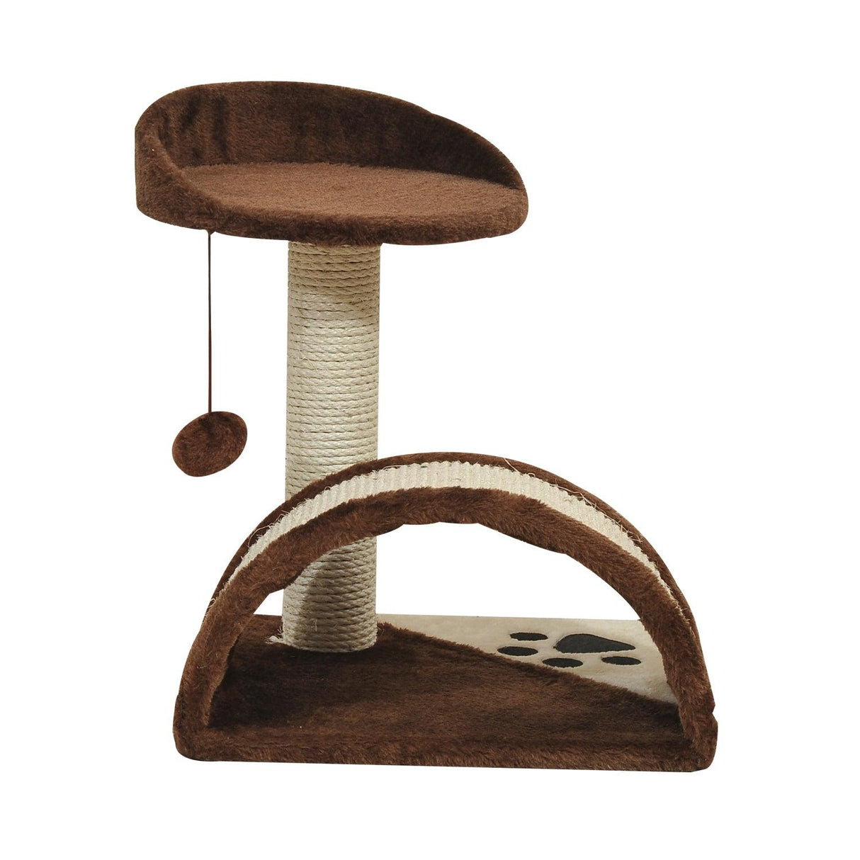 Cat Tree with Perch & Scratching Post - Brown - Cat Trees - Purr Wish