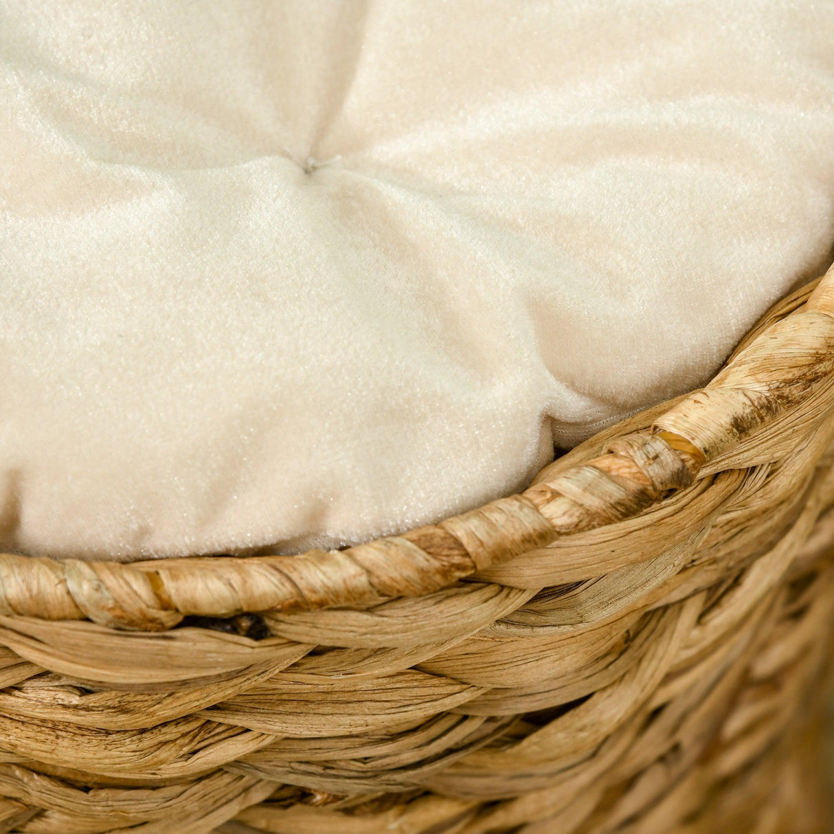 Indoor Cat Barrel Tree with 2 Cat Houses, 47cm - Light Brown - Cat Trees - Purr Wish