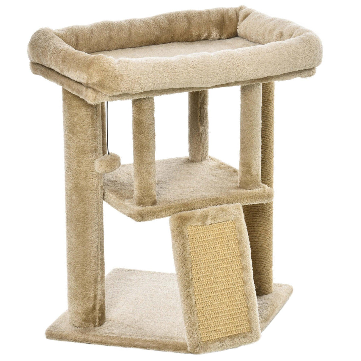 Cat Tree Tower Climbing Activity Center 40 x 40 x 57cm - Caramel - Cat Trees - Purr Wish