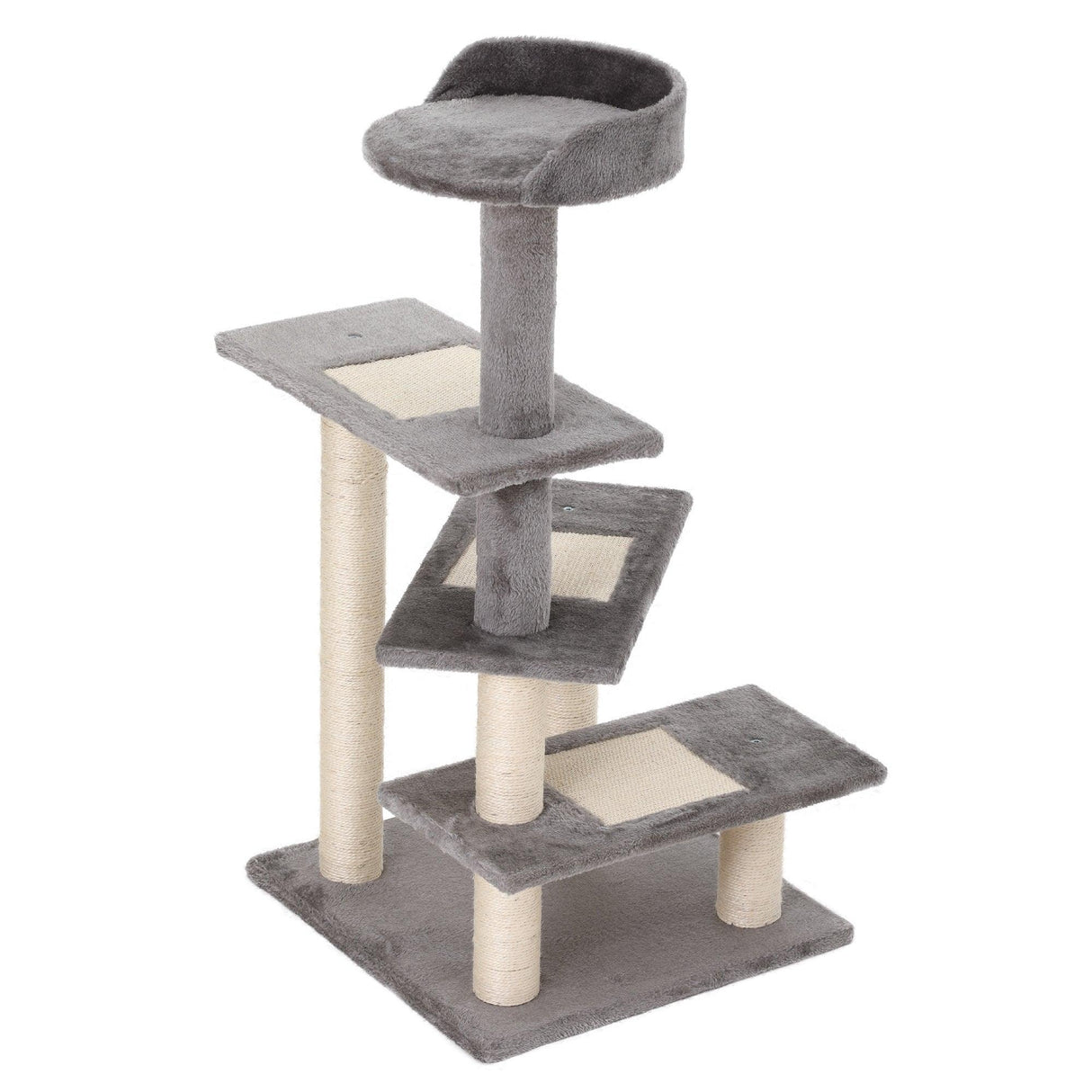 Multi-Level Cat Climbing Tower, 99.5cm - Grey - Cat Trees - Purr Wish