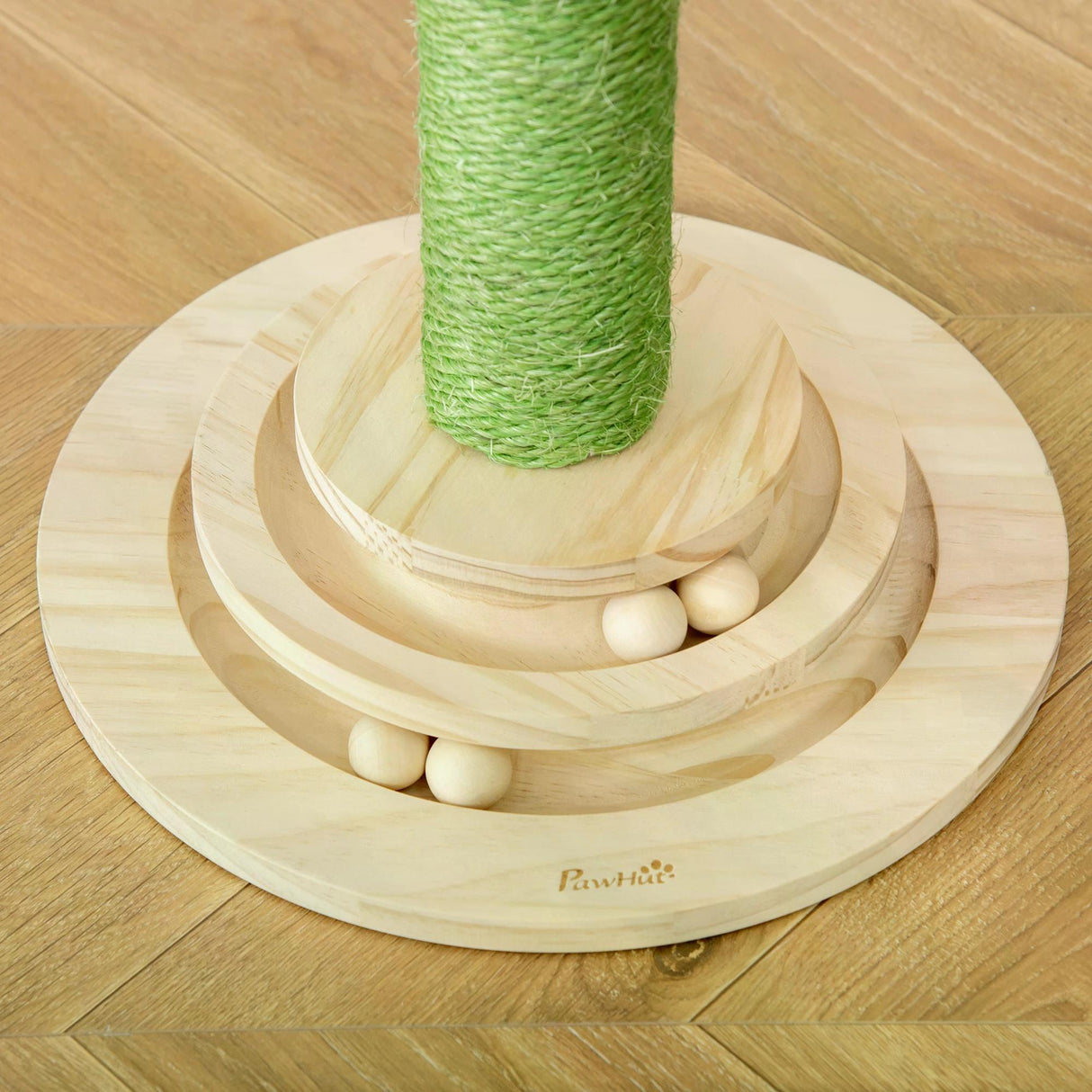 Cactus-Shaped Cat Scratching Post Tower, 60cm - Green - Cat Trees - Purr Wish