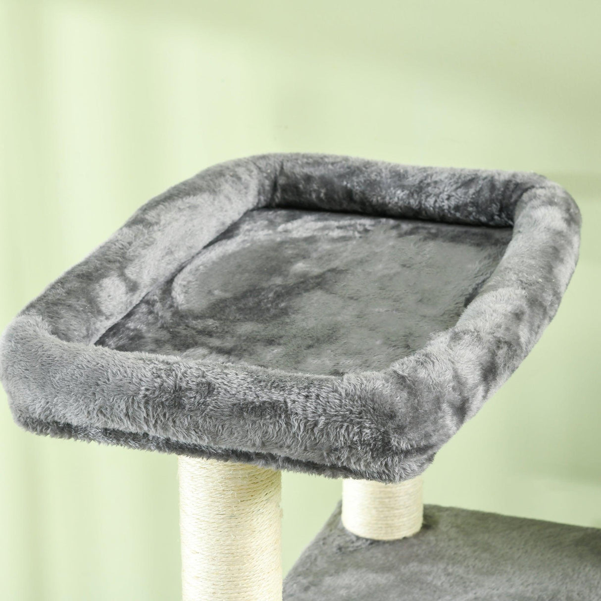 Multi-level Cat Tree w/ Scratching Posts, Bed, Condo, 184cm - Grey - Cat Trees - Purr Wish