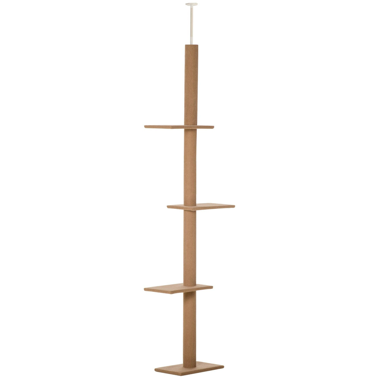 Floor-to-Ceiling Cat Tree, 260cm Tall - Brown - Cat Trees - Purr Wish