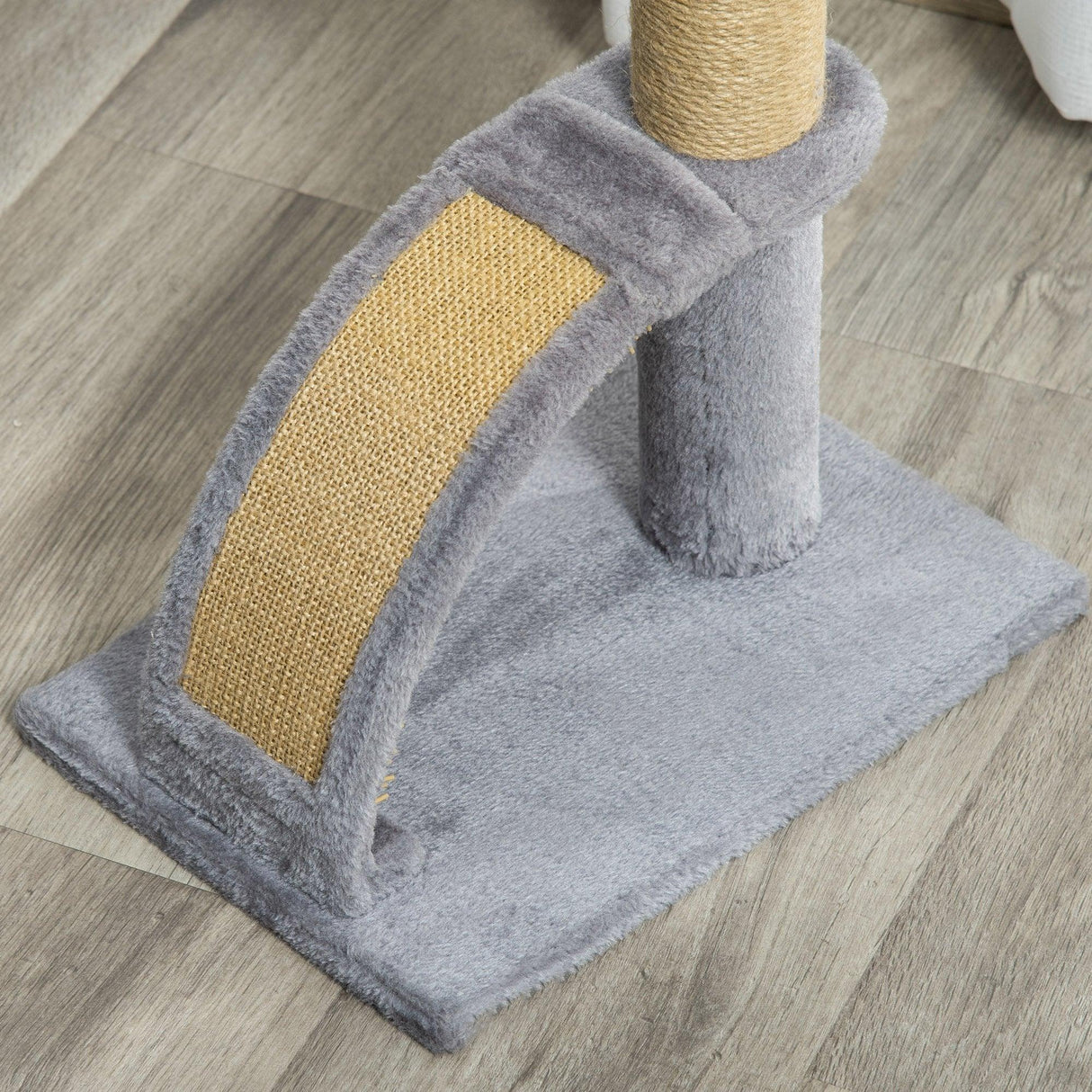 Indoor Cat Tree, Self Grooming, Scratchers, 43cm - Grey - Cat Trees - Purr Wish