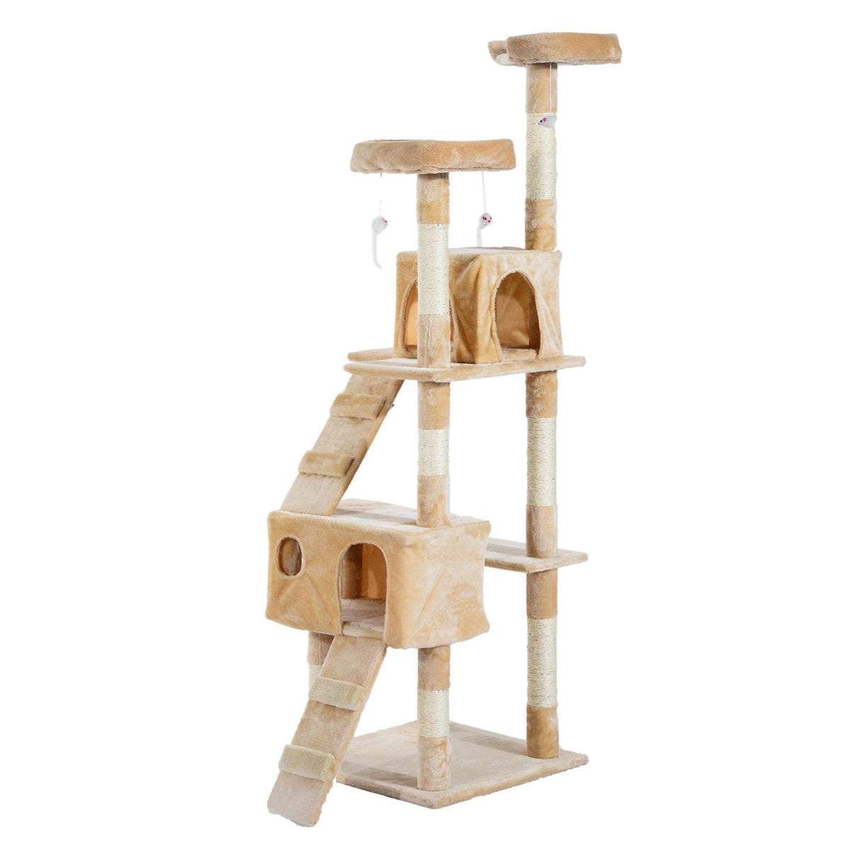 Cat Tree Climbing Tower Activity Center, 170cm - Cream White - Cat Trees - Purr Wish