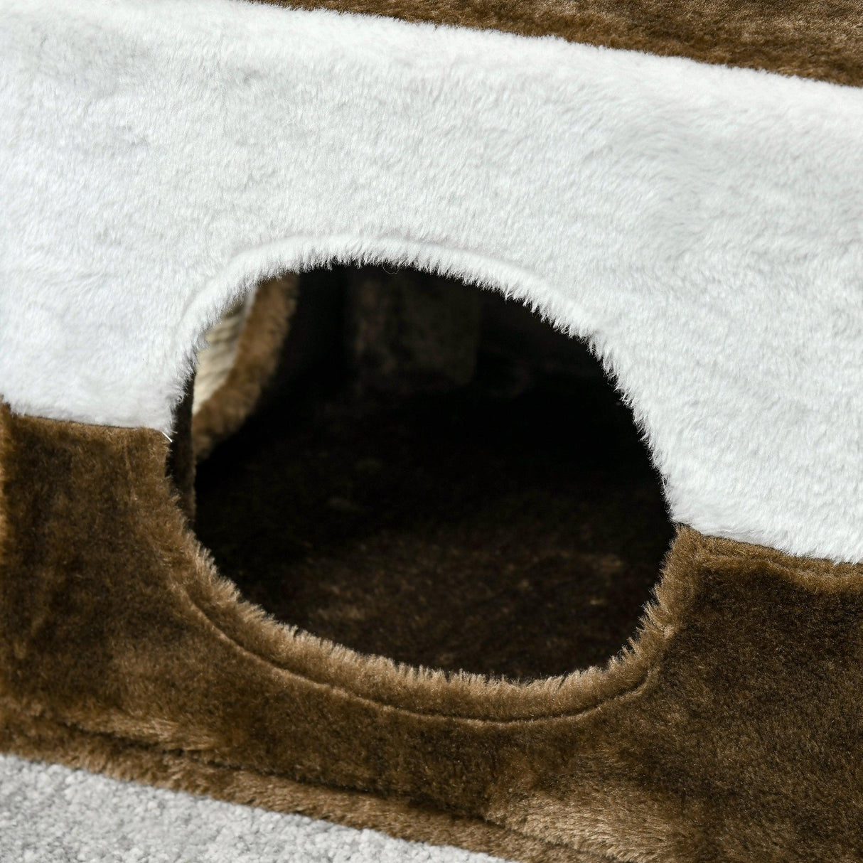 Cat Scratching Post with Condo - Brown - Cat Trees - Purr Wish