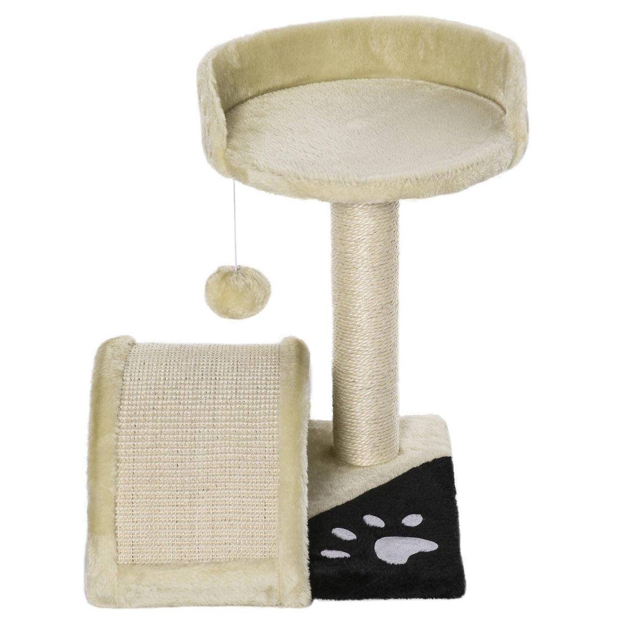 Cat Tree with Perch & Scratching Post - Beige - Cat Trees - Purr Wish