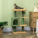 Cactus Cat Climbing Tower Activity Centre, 90cm - Green - Cat Trees - Purr Wish
