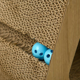 Cat Scratcher with Catnip, Toy Ball, 39Hcm - Sand Brown - Cat Scratchers - Purr Wish