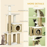 Cat Tree Climbing Tower, 128cm - Beige - Cat Trees - Purr Wish
