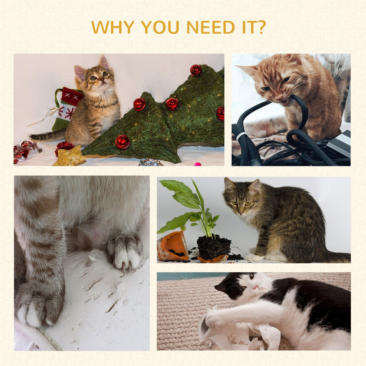 Adjustable Floor-to-Ceiling Cat Tower, Green - Cat Trees - Purr Wish