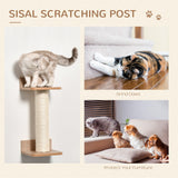 4-Piece Brown Wall-Mounted Cats Climbing Shelf Set - Cat Walls - Purr Wish