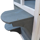 2-Floor Cat Condo Kitten Shelter with Window