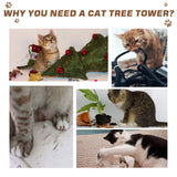 Comfortable Cat Tree Tower 91cm - Light Brown - Cat Trees - Purr Wish