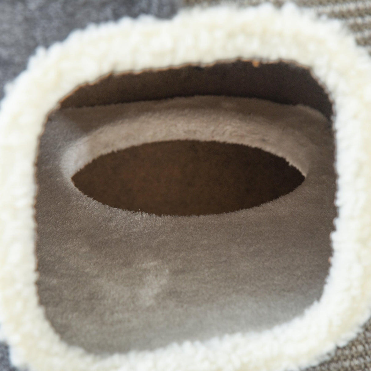 Cat Barrel with Plush Interior, 74Hcm- Grey - Cat Scratchers - Purr Wish