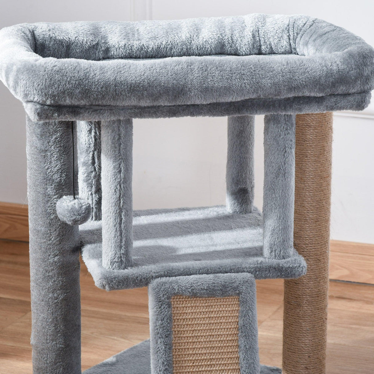Cosy Cat Tree Activity Center, 57cm - Grey - Cat Trees - Purr Wish