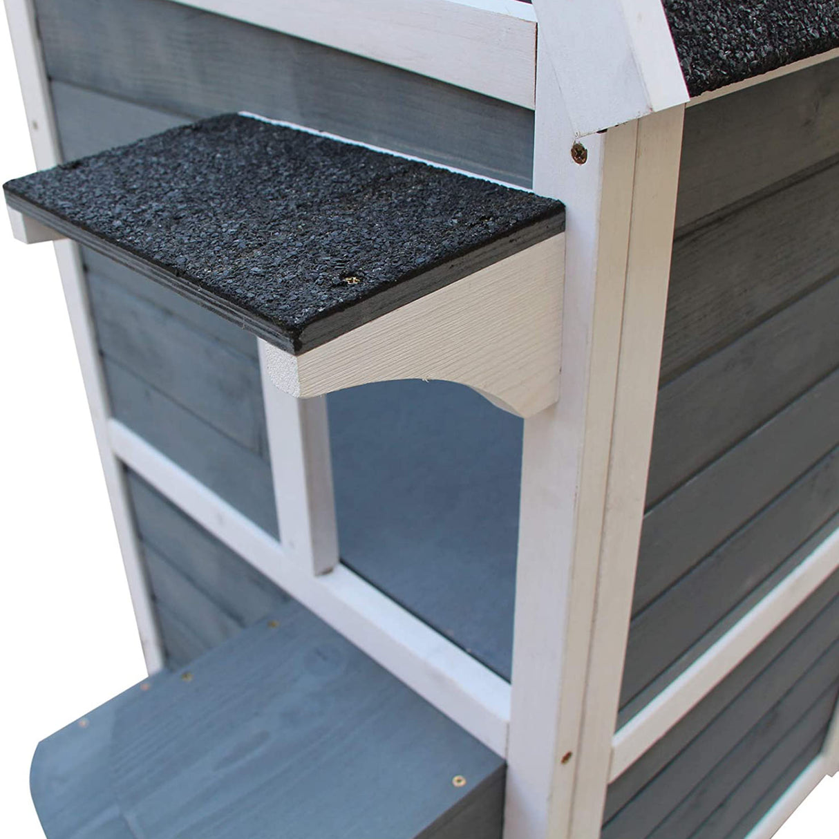 2-Floor Cat Condo Kitten Shelter with Window