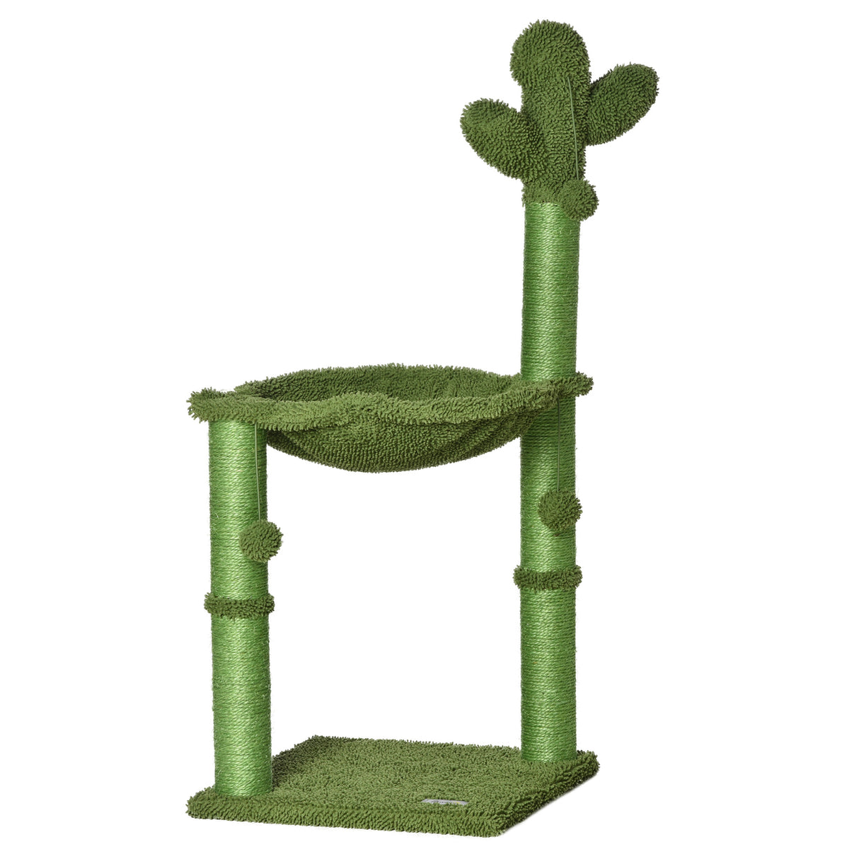 Cactus Cat Tower Activity Center with Hammock Bed, 96H x 40L x 40Wcm