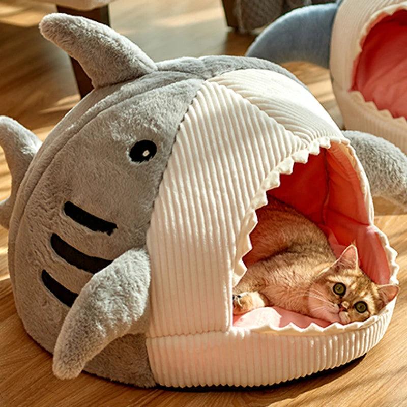 Cosy Enclosed Cat Bed - Portable & Warm Pet Nest - Cat Beds - Purr Wish
