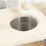 Cat Tree with Scratching Posts, 76cm - Light Brown - Cat Trees - Purr Wish