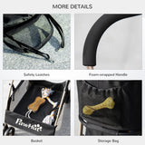 3-in-1 Cat Stroller - Carrier with Universal Wheel, Black - Cat Carriers & Strollers - Purr Wish