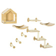 8-piece Cat Wall Shelves Set, Condo, Scratching Posts, for Indoor Cats - Cat Walls - Purr Wish